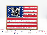 American Flag Cutting Plate Die American Flag Cutting Plate Die