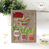 Knock On Wood Background Stamp