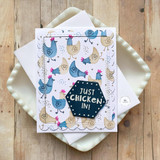 Spring Chickens Stencil & Clear Stamp Combo