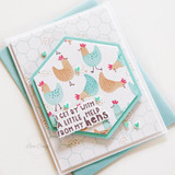 Spring Chickens Stencil & Clear Stamp Combo