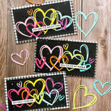 Sketched Hearts Die Set
