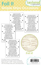 Foil It - Simple Strips Occasions