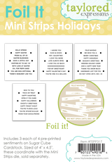 Foil It - Mini Strips Holidays