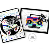 Create-in-Quads Layering Stencil - Totally Rad