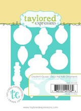 Create-in-Quads - Deck the Halls Ornaments Cutting Plate Die