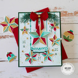 Create-in-Quads - Deck the Halls Stars Cutting Plate Die