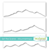 Set the Scene Stencil Strips - Mountaintops