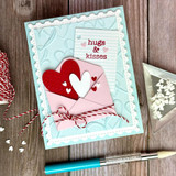 3D Embossing Folder - Sketched Hearts