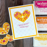 Folk Hearts Stamp & Stencil Combo