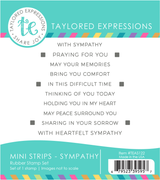 Mini Strips Stamp - Sympathy