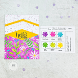 Flower Fields Stamp & Stencil Combo
