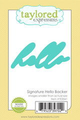 Signature Hello Backer Die