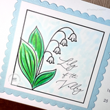 Square Calendar Cards - Birth Flowers
