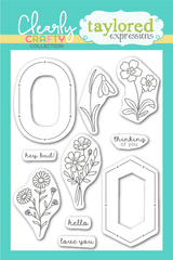 Framed Flowers Stamp Set