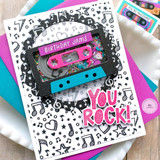 Mini Strips Stamp - Mix Tape
