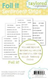 Foil It - Sentiment Strips