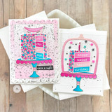 Cake Walk Stencil & Clear Stamp Combo