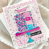 Cake Walk Stencil & Clear Stamp Combo