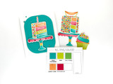 Cake Walk Stencil & Clear Stamp Combo