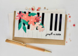 Handmade greeting card with piano keys on it with just a note sentiment on it. Handmade greeting card with piano keys on it with just a note sentiment on it.