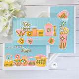 Up Against A Wall Split 6x6 Background Stamp