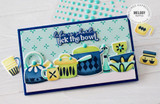 Up Against A Wall Split 6x6 Background Stamp