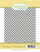 Graphic of Checking In Background which is a red rubber stamp that creates a checker background for papercrafting. Graphic of Checking In Background which is a red rubber stamp that creates a checker background for papercrafting.