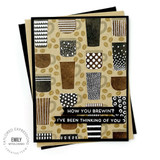 Coffee Bean Background Stamp