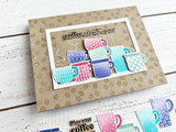 Coffee Bean Background Stamp