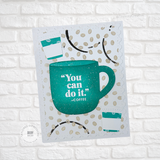 Coffee Bean Background Stamp