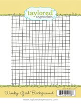 Wonky Grid Background Stamp