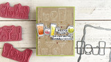 5 O'Clock Somewhere Stamp & Stencil Combo