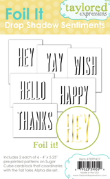 Foil It - Drop Shadow Sentiments