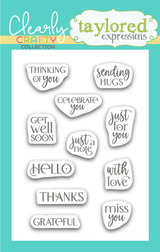 Itty Bitty Sentiments Clear Stamp Set - Everyday Itty Bitty Sentiments Clear Stamp Set - Everyday