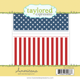 Americana Split 6x6 Background Stamp