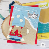 Sandy Shores Split 6x6 Background Stamp