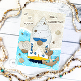 Sandy Shores Split 6x6 Background Stamp