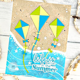 Sandy Shores Split 6x6 Background Stamp