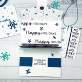 Dotted Snowfall Background Stamp