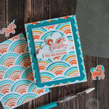 Two handmade greeting cards with rainbows on each and one with a unicorn and you are magical sentiment on it.