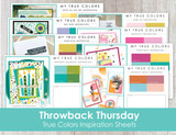 Throwback Thursday True Colors Inspiration Cards