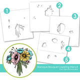 Baroque Bouquet Layering Stencil