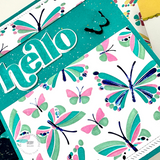 Fluttering Friends 6x6 Background Stamp