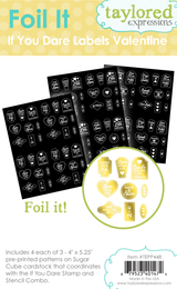 Graphic of Foil It - If You Dare Labels Valentine.