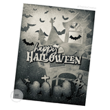 Halloween Scene Split 6x6 Background Stamp & Stencil Combo