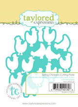 Graphic of Spring Chickens Cutting Plate that cuts out chickens for papercrafting.