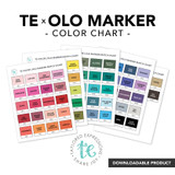 TE Color | OLO Marker Match Chart - Digital Download