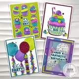 Create-in-Quads Layering Stencil - Celebrate in Style