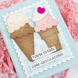 Mini Strips Stamp - What's the Scoop?