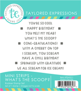 Mini Strips Stamp - What's the Scoop?